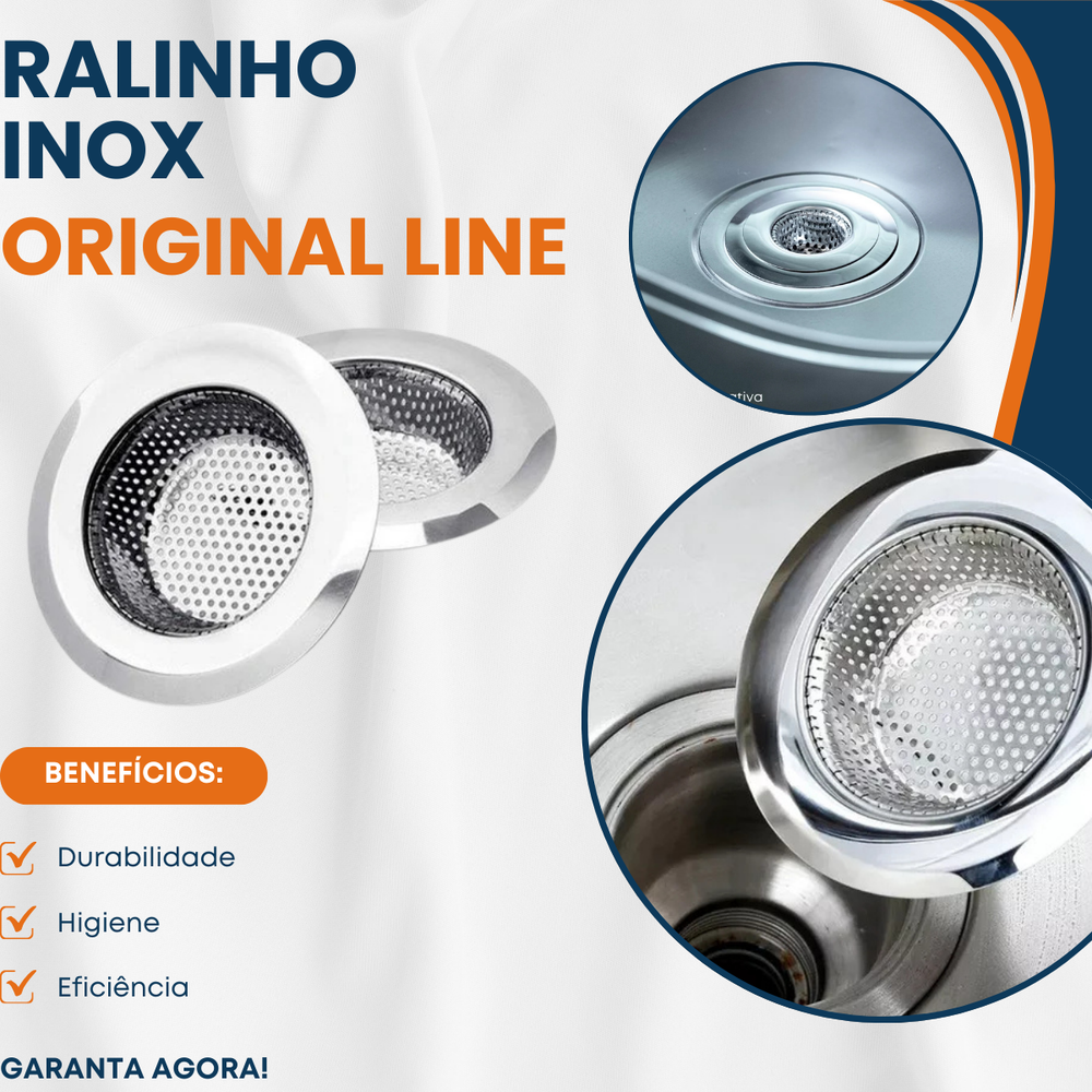 Ralo de Pia em Aço Inox 7,2cm Original