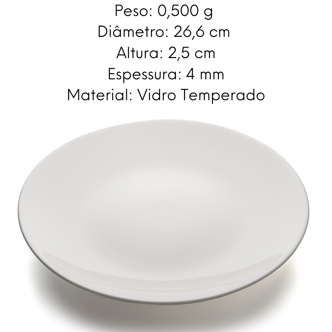 Prato Raso Redondo Premium 26,6 cm Original