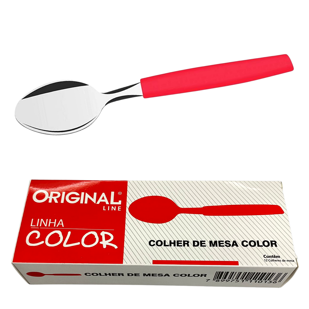 Colher de Mesa Color Vermelho Original