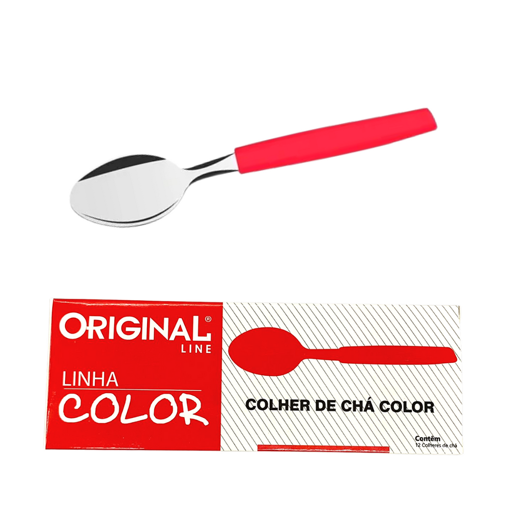 Colher de Chá Color Vermelho Original