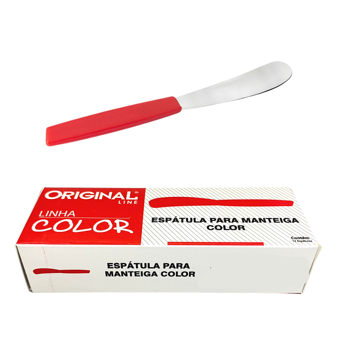 Espatula Para Manteiga Color Cabo Vermelho Original