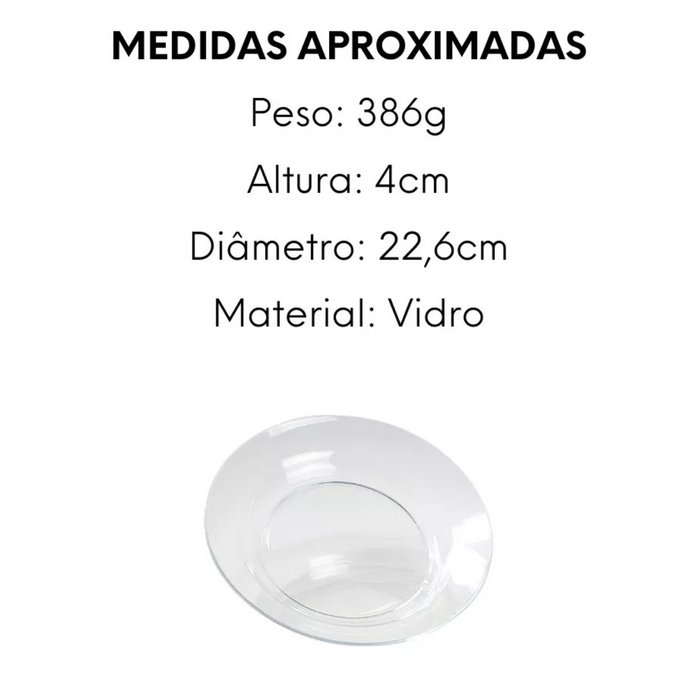 Prato Fundo LS Vidro - A Gourmet