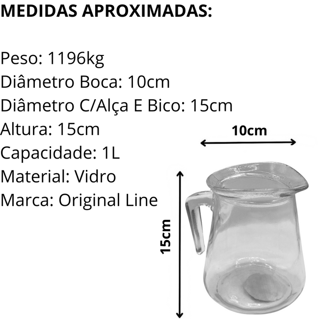 Jarra Safira Vidro 1L Main Image