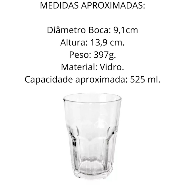 Copo Suco Jade Vidro 525ml Main Image
