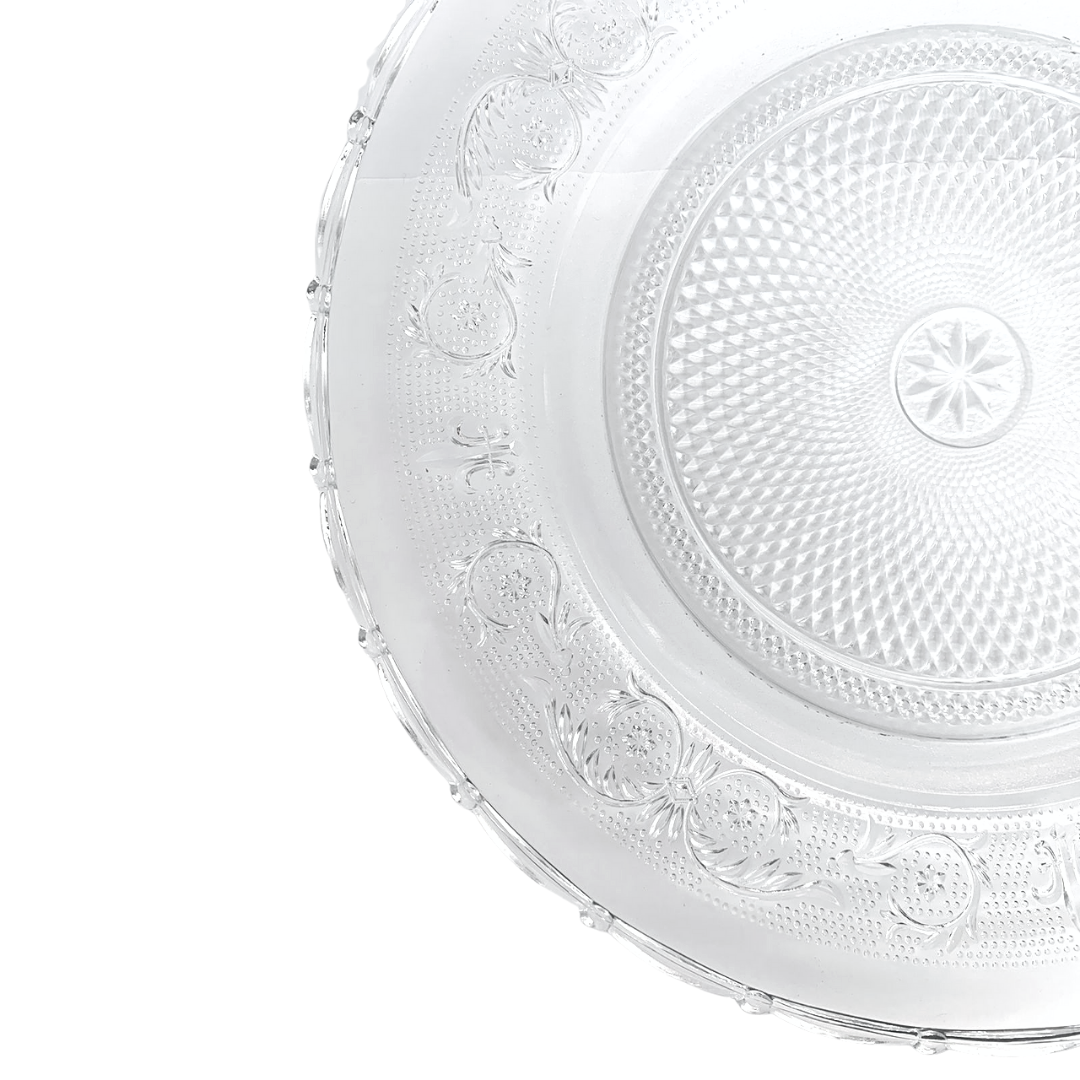 Sousplat de Vidro desenhado 30cm Original