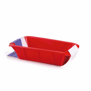 Forma Retangular de Silicone Vermelha 1L - A Gourmet