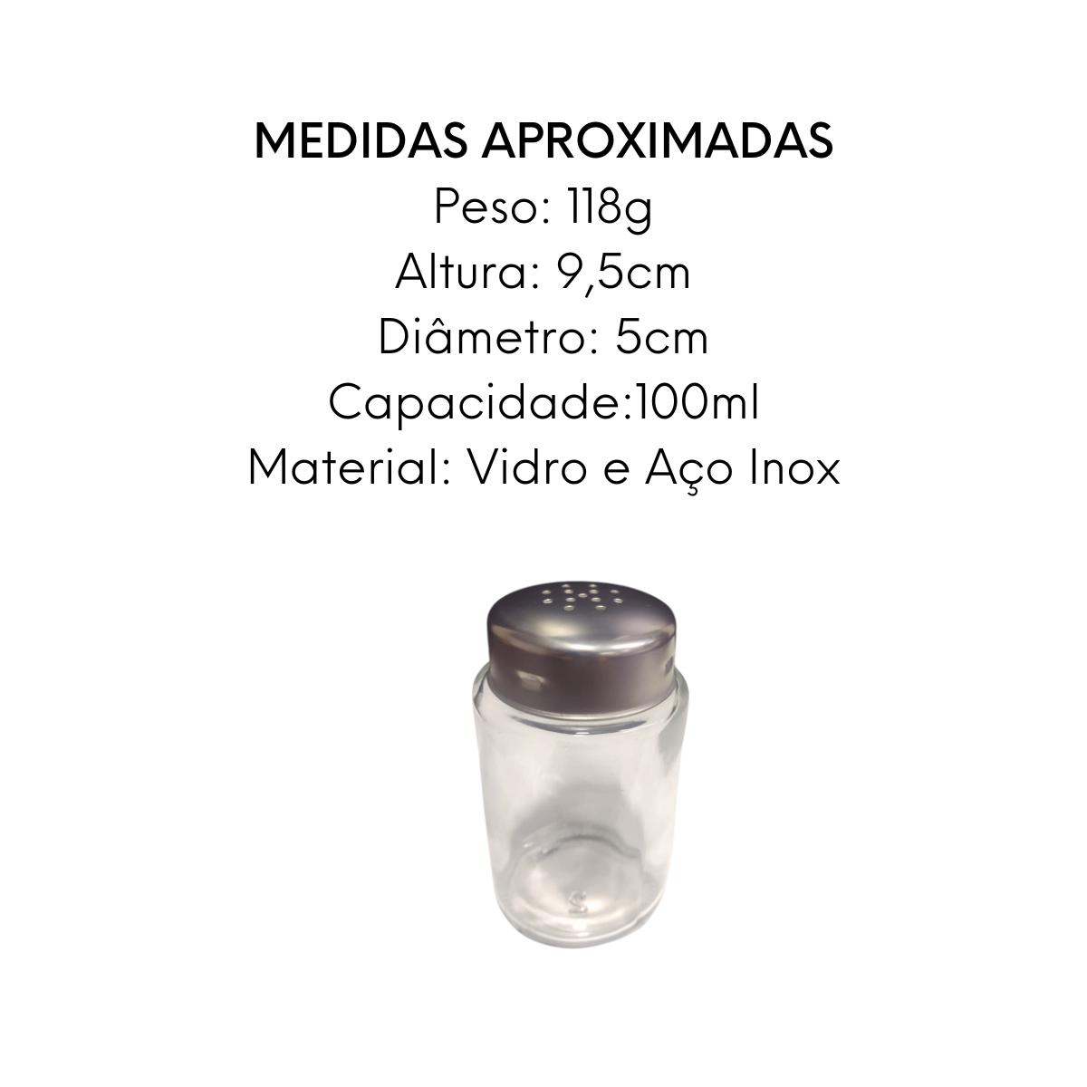 Saleiro Pimenteiro Elegance 100ml A Gourmet
