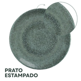 Prato Cerâmica Sobremesa Lira