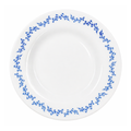 Prato Sobremesa Menu Opaline Borda Azul