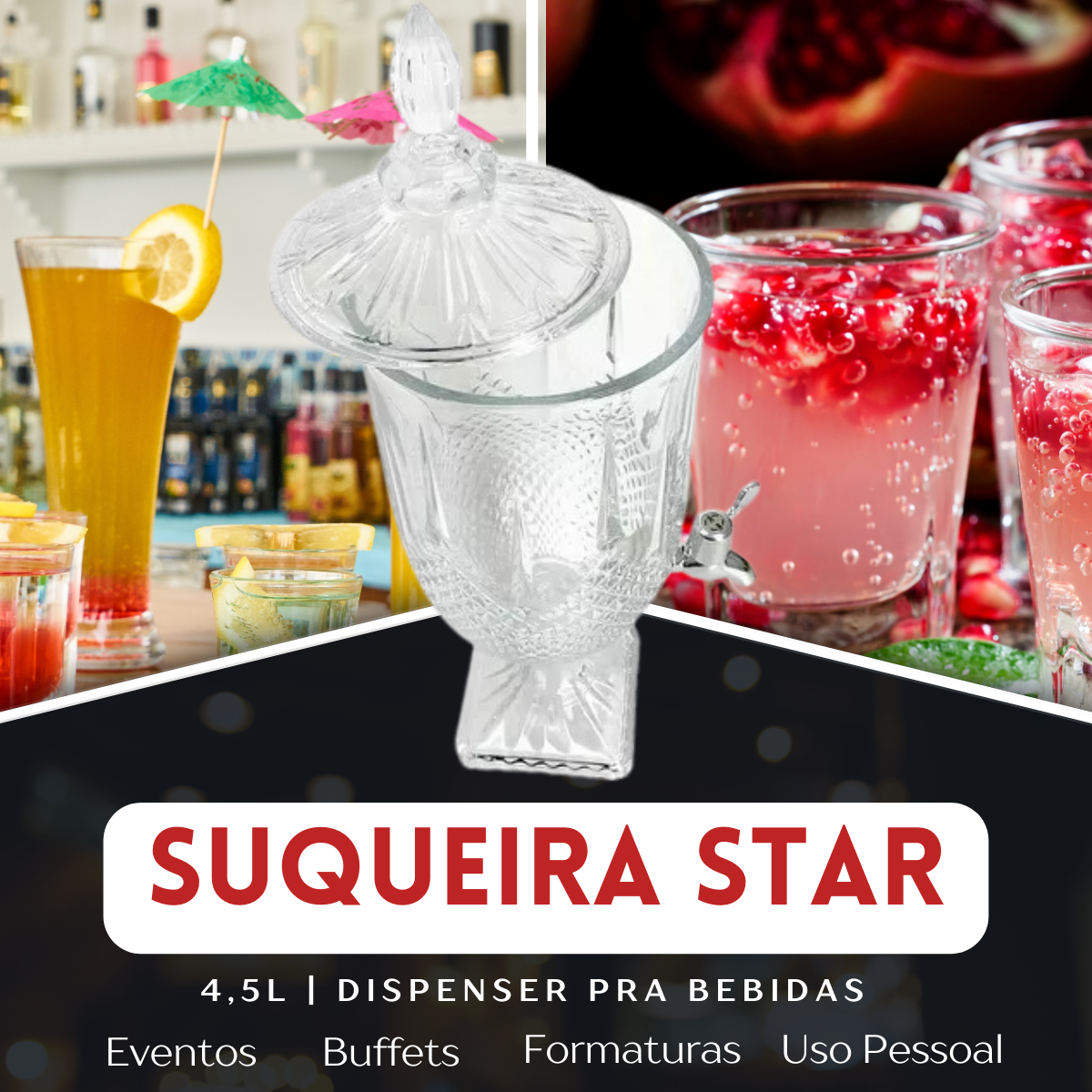 Suqueira Star Cristal Ecológico 4,5L - A Gourmet