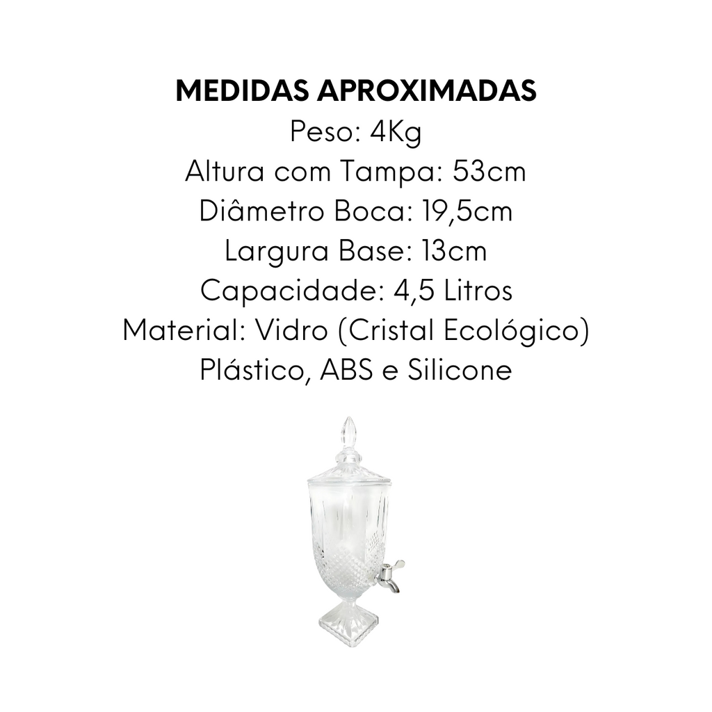 Suqueira Star Cristal Ecológico 4,5L - A Gourmet