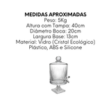 Suqueira Jennie 4,5L de Cristal Ecológico - A Gourmet