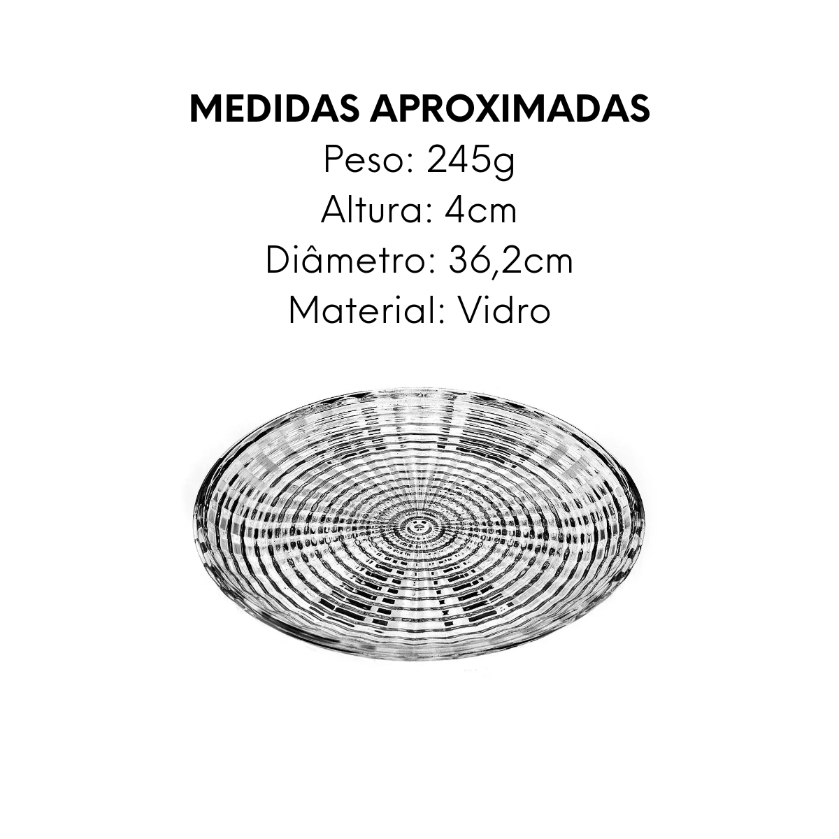 Prato Para Bolo Stream de Vidro A Gourmet