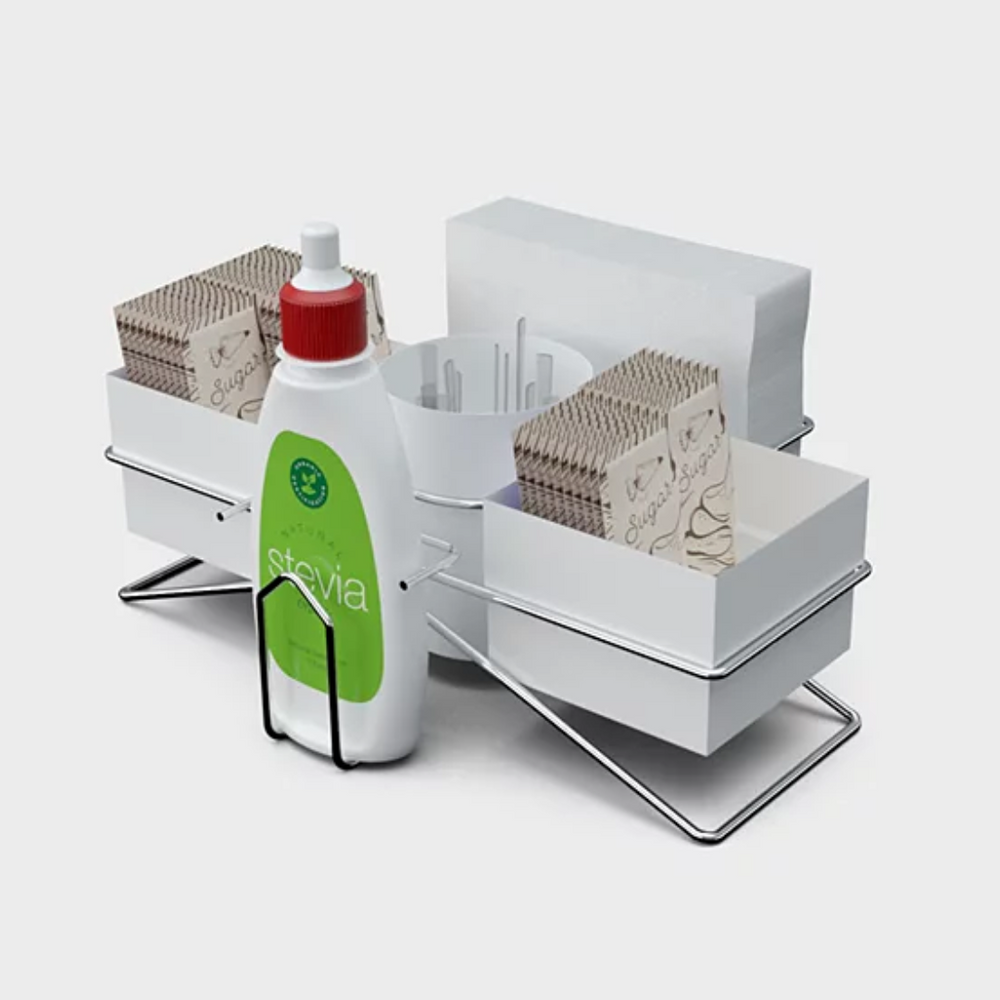 Conjunto Organizador Para Café / Chá Com Porta Guardanapos - A Gourmet