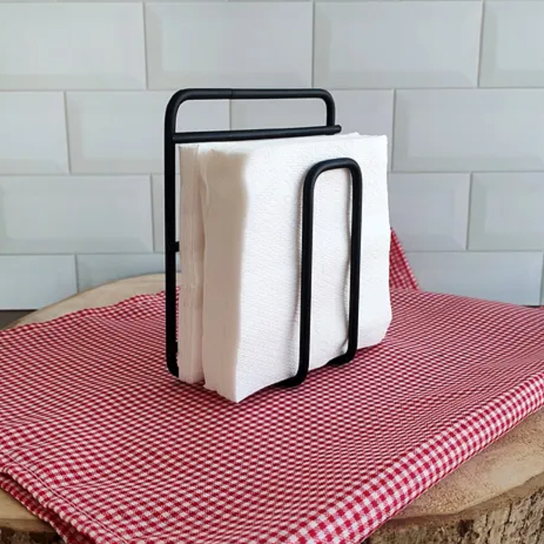 Porta Guardanapo Premium Preto A Gourmet
