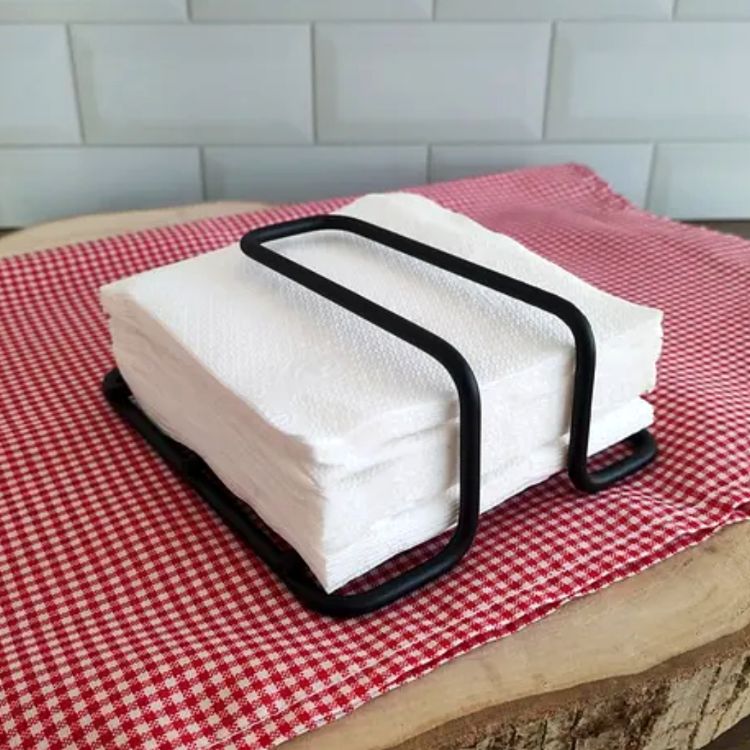 Porta Guardanapo Premium Preto A Gourmet