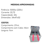 Fritadeira de Mesa Agua e Óleo 26L 220V