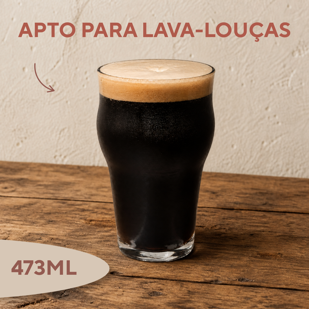 Copo Vidro Stout 473ml