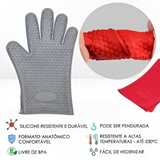 Luva Silicone Resistente 230C° unyhome