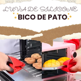 Luva Bico de Pato em Silicone Vermelho