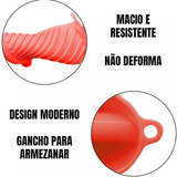 Luva Bico de Pato em Silicone Vermelho