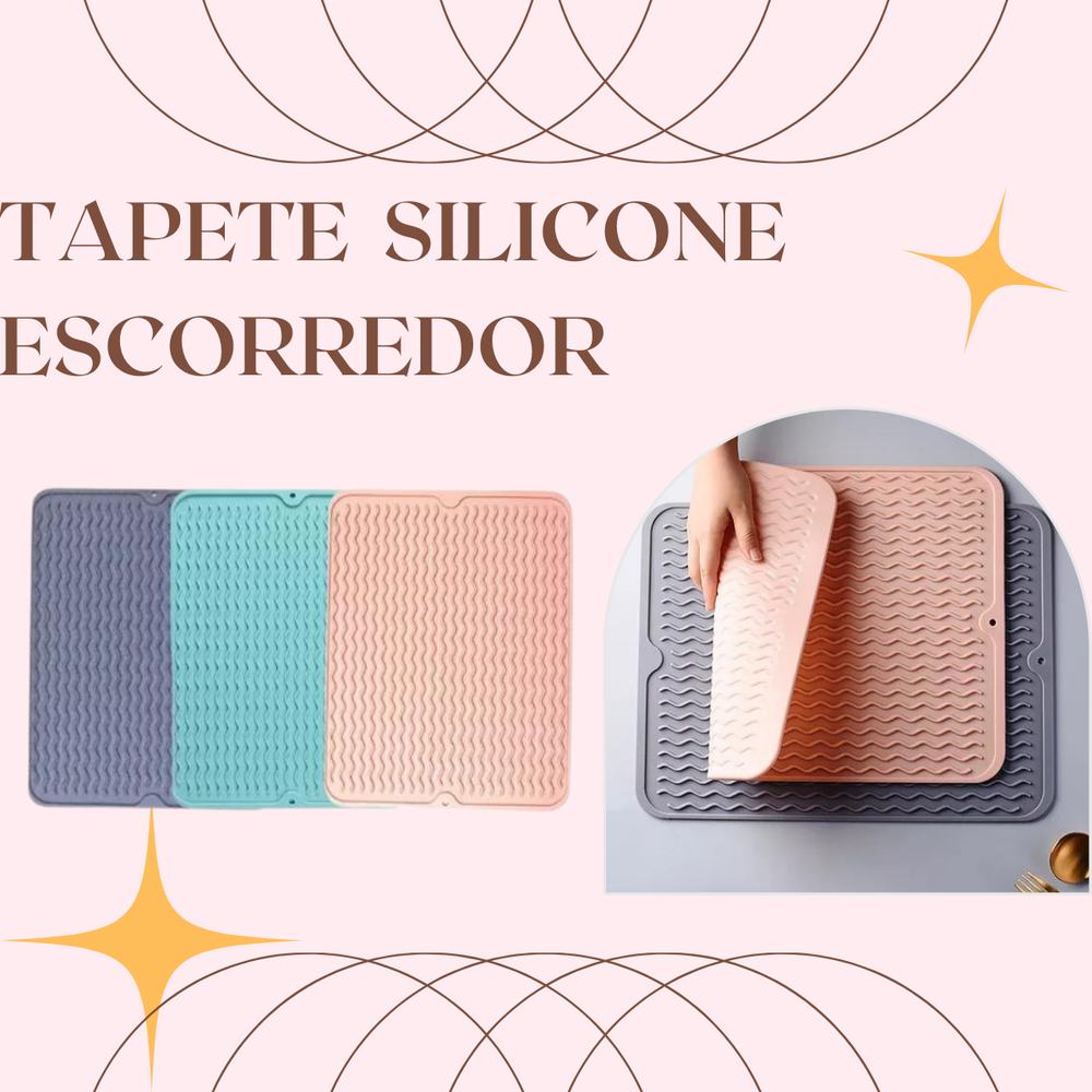 Tapete Escorredor de Silicone - A Gourmet