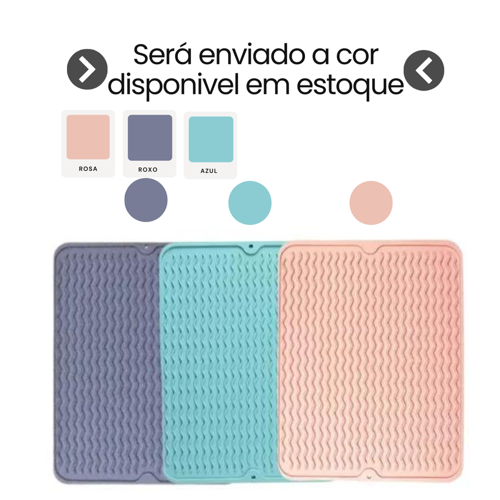 Tapete Escorredor de Silicone - A Gourmet