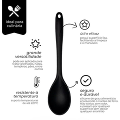 Colher Silicone Preta