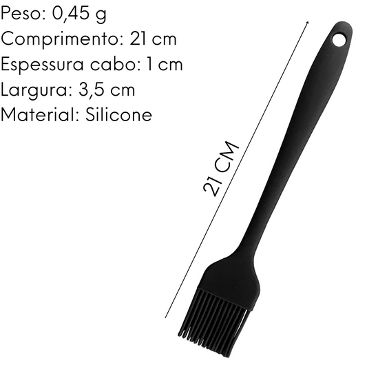 Mini Pincel de Silicone Preto