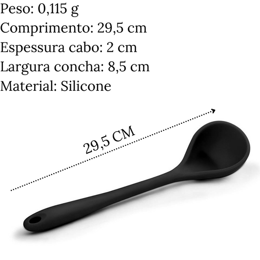 Concha de Silicone Preta Unyhome