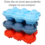 Forma de Gelo em Silicone 6 Cubos