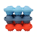 Forma de Gelo em Silicone 6 Cubos Redondos