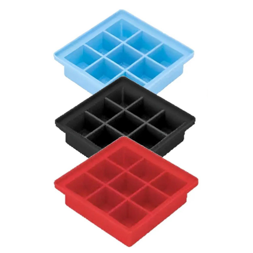 Forma de Gelo Silicone 9 Cubos Com Tampa unyhome