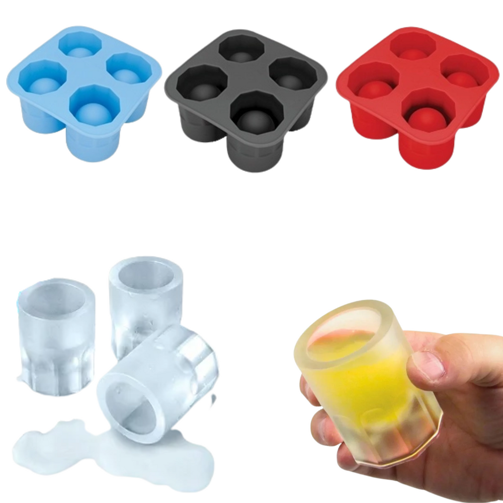 Forma de Gelo 4 Cavidade Para Shot unyhome