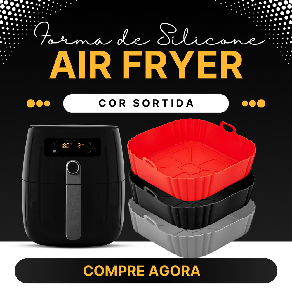 Forma de Silicone para Air Fryer Cor sortida - A Gourmet