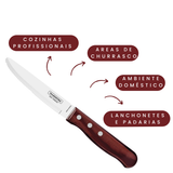 Faca Churrasco Jumbo Tramontina Polywood S/Ponta