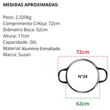 Tacho N24 Aluminio Esmaltado 26L - A Gourmet