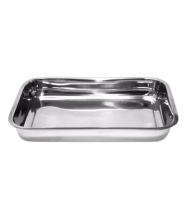 Assadeira Retangular Aço Inox 32x22 KeHome Hover Image