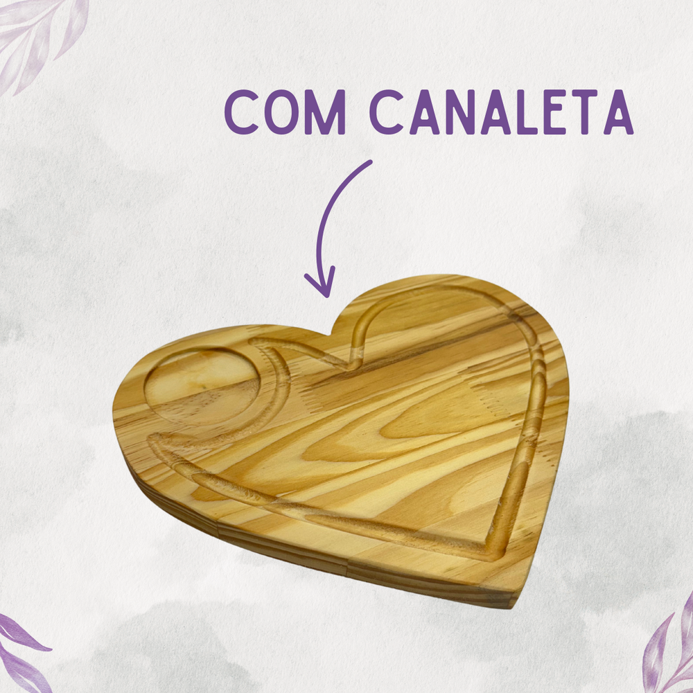 Fondue com Tabua Coração - A Gourmet