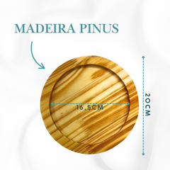 Panelinha Frigideira 20cm Com Tabua De Madeira - A Gourmet