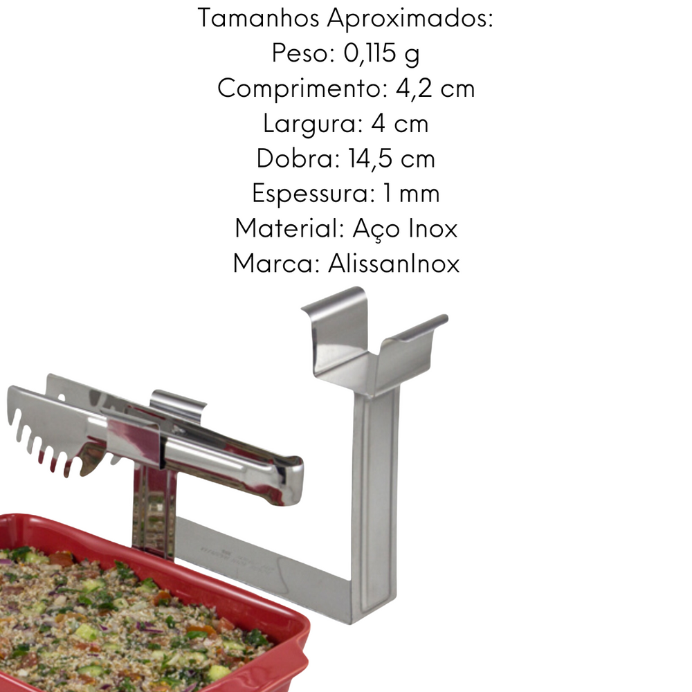 Pegador Lateral em Aço Inox Facil Manuseio Alissan