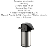 Garrafa em Aço Inox Térmica Verona 600ML Unitermi