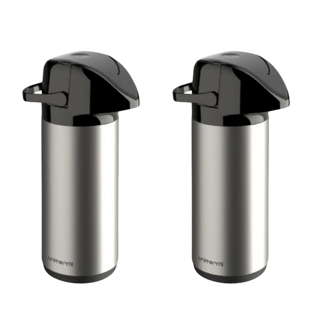 Garrafa Térmica Pressão Verona Aço Inox Unitermi