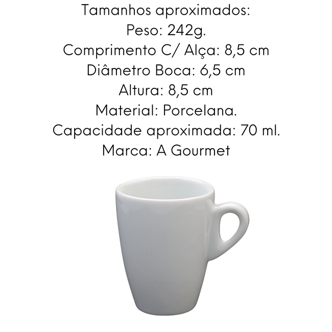 Xicara Genova Capuccino S/ Pires de Porcelana 150ml Main Image