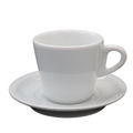Xicara Piramide 200ml C/ Pires em Porcelana
