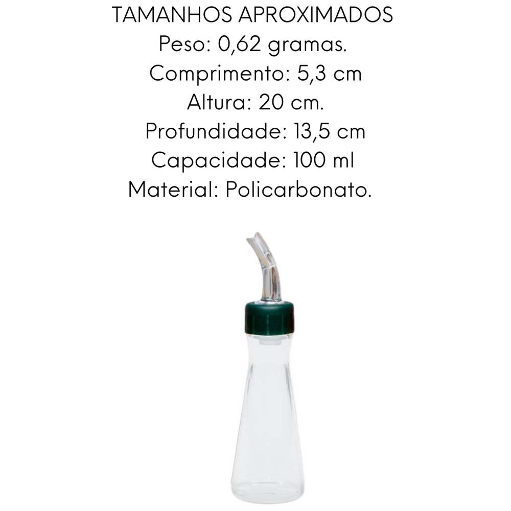 Galheteiro Cisne Azeite 100ML Verde VemPlast