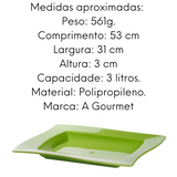 Tigela Saladeira Moove Verde Polipropileno VemPlast