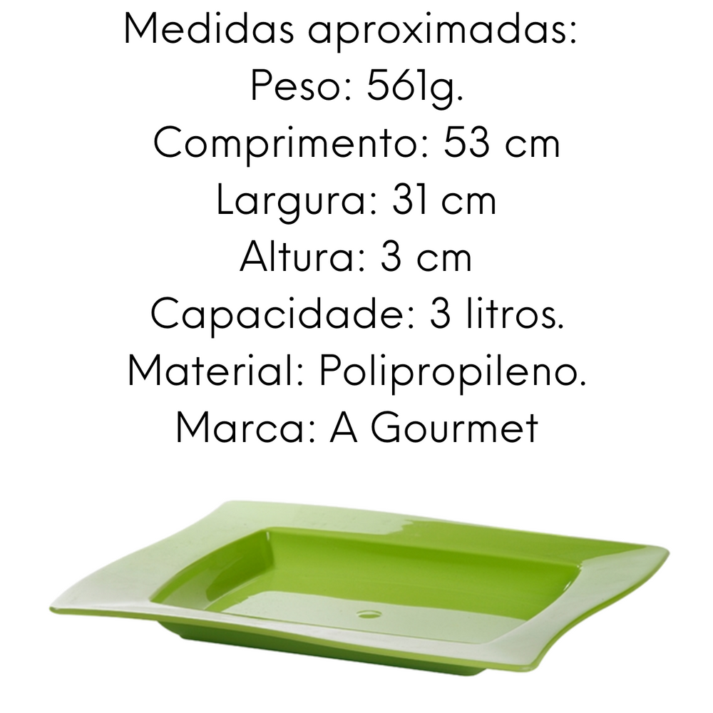 Tigela Saladeira Moove Verde Polipropileno VemPlast