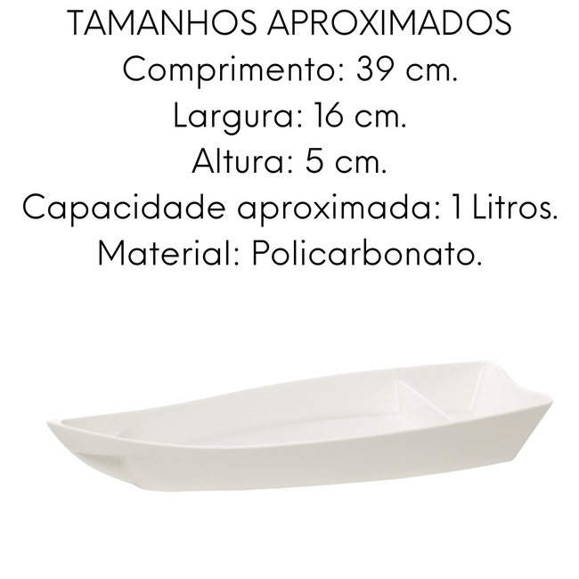 Barca de Policarbonato com 39 cm 1L Main Image