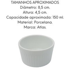 Ramequim de Porcelana Segunda Linha 150ML ATLAS